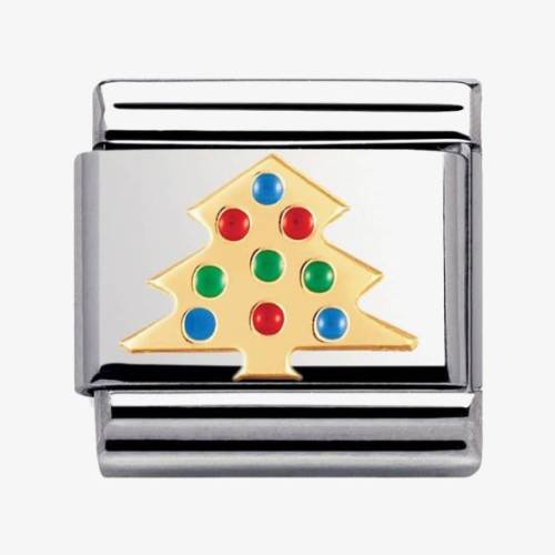 Nomination CLASSIC Gold Christmas Christmas Tree Charm 030225-03 - 0