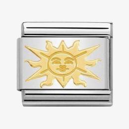 Nomination CLASSIC Gold Cosmo Relief Sun Charm 030161-09