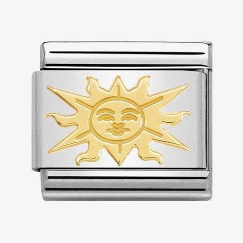 Nomination CLASSIC Gold Cosmo Relief Sun Charm 030161-09 - 0