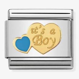 Nomination CLASSIC Gold Daily Life Its A Boy Charm 030242-40