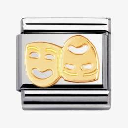 Nomination CLASSIC Gold Daily Life Masks Charm 030110-01