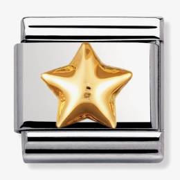 Nomination CLASSIC Gold Daily Life Raised Star Charm 030110-12