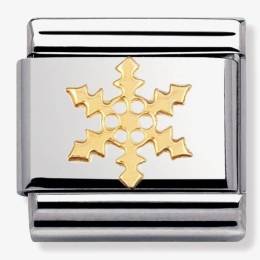 Nomination CLASSIC Gold Daily Life Snowflake Charm 030109-14