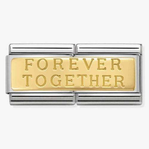 Nomination CLASSIC Gold Double Engraved Forever Together Charm 030710-02 - 0