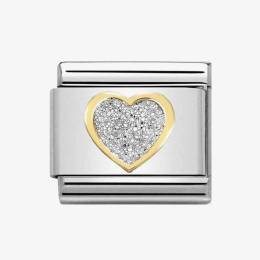 Nomination CLASSIC Gold Glitter Heart Charm 030220-02