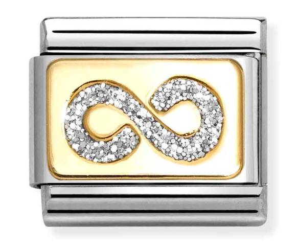 Nomination Classic gold glitter Infinity 030224-06 - 0