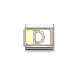 NOMINATION CLASSIC GOLD GLİTTER LETTERS D CHARM 030291-04