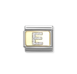 NOMINATION CLASSIC GOLD GLİTTER LETTERS E CHARM 030291-05 