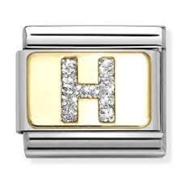 NOMINATION CLASSIC GOLD GLİTTER LETTERS H CHARM 030291-08