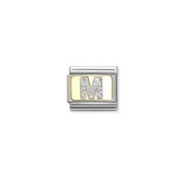 NOMINATION CLASSIC GOLD GLİTTER LETTERS M CHARM 030291-13 