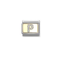 NOMINATION CLASSIC GOLD GLİTTER LETTERS P CHARM 030291-16