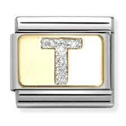 NOMINATION CLASSIC GOLD GLİTTER LETTERS T CHARM 030291-20