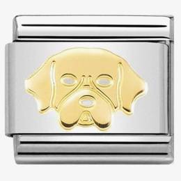 Nomination CLASSIC Gold Golden Retriever Charm 030162-56