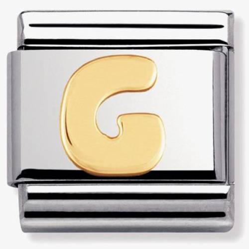 Nomination CLASSIC Gold Letters G Charm 030101-07 - 0