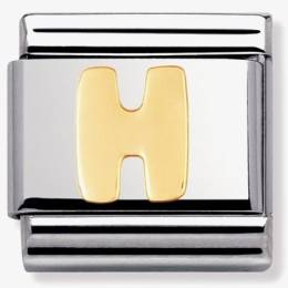 Nomination CLASSIC Gold Letters H Charm 030101-08