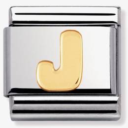 Nomination CLASSIC Gold Letters J Charm 030101-10