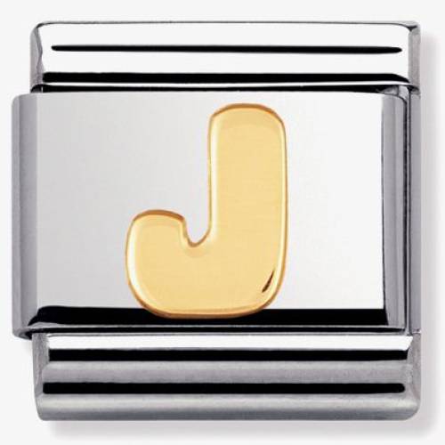 Nomination CLASSIC Gold Letters J Charm 030101-10 - 0