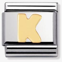 Nomination CLASSIC Gold Letters K Charm 030101-11