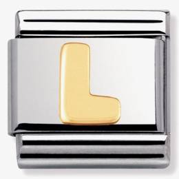 Nomination CLASSIC Gold Letters L Charm 030101-12