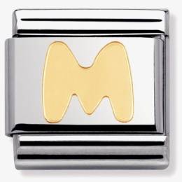 Nomination CLASSIC Gold Letters M Charm 030101-13