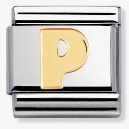 Nomination CLASSIC Gold Letters P Charm 030101-16