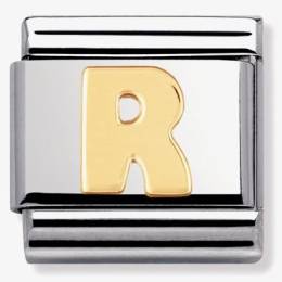 Nomination CLASSIC Gold Letters R Charm 030101-18