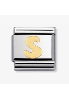 Nomination CLASSIC Gold Letters S Charm 030101-19