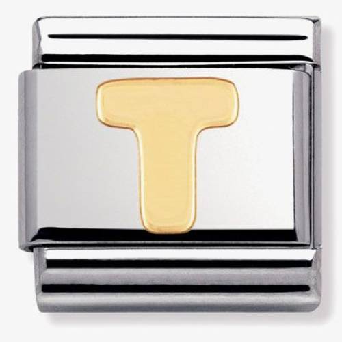 Nomination CLASSIC Gold Letters T Charm 030101-20 - 0