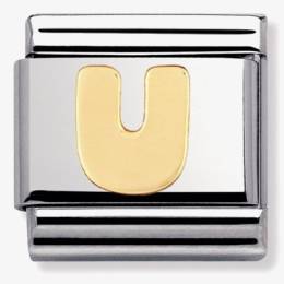 Nomination CLASSIC Gold Letters U Charm 030101-21