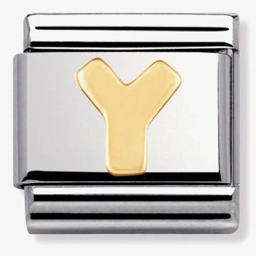 Nomination CLASSIC Gold Letters Y Charm 030101-25 - 0