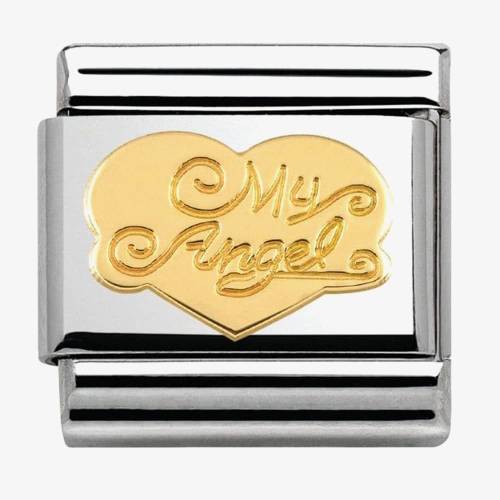 Nomination CLASSIC Gold Love My Angel Heart Charm 030116-21 - 0