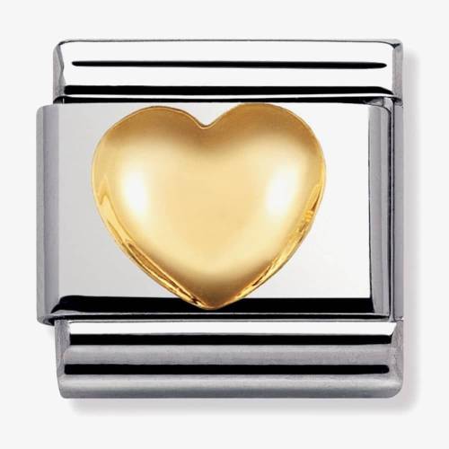 Nomination CLASSIC Gold Love Raised Heart Charm 030116-01 - 0