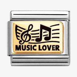 Nomination CLASSIC Gold Music Lover Charm 030166-45