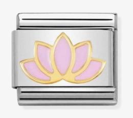 Nomination CLASSIC Gold Nature Lotus Flower Charm 030278/17