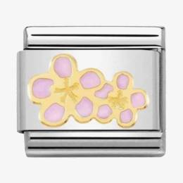 Nomination CLASSIC Gold Nature Peach Blossoms Charm 030278/16