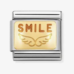 Nomination CLASSIC Gold Plates Angel Of Smiles Charm 030284-38