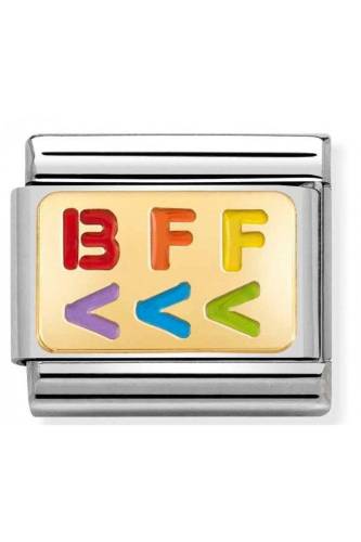 NOMINATION Classic Gold Rainbow BFF Charm 030263-16 - 0