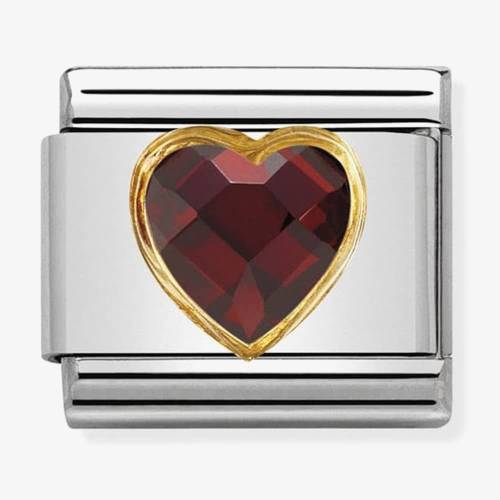 Nomination CLASSIC Gold Red Heart Charm 030610-005 - 0