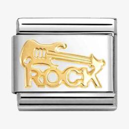 Nomination CLASSIC Gold Rock Guitar Charm 030117/10