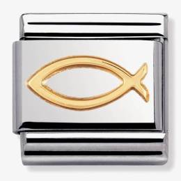 Nomination CLASSIC Gold Spirituality Ichthys Charm 030105-08