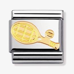 Nomination CLASSIC Gold Sports Collection Tennis Racket Charm 030106-05