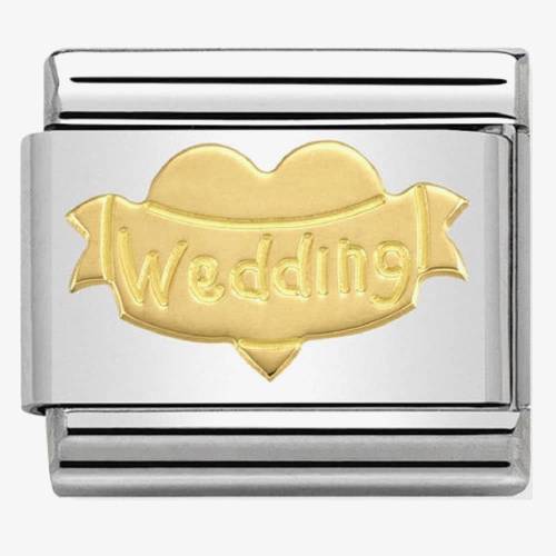 Nomination CLASSIC Gold Symbols Wedding Heart Charm 030162-32 - 0