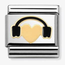 Nomination CLASSIC Gold Valentine Heart Headphones 030283-01