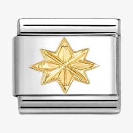 Nomination CLASSIC Gold Windrose Star Charm 030149-61