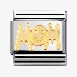 Nomination CLASSIC Gold Writings Mom Charm 030107-01