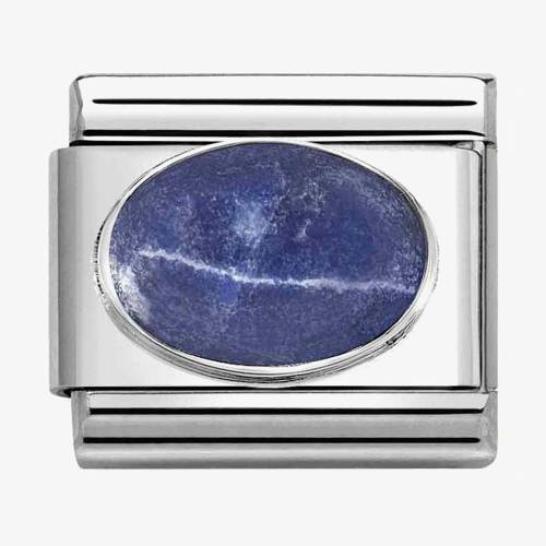 Nomination CLASSIC Hard Stones Matte Blue Sodalite Stone Charm 330510-42 - 0