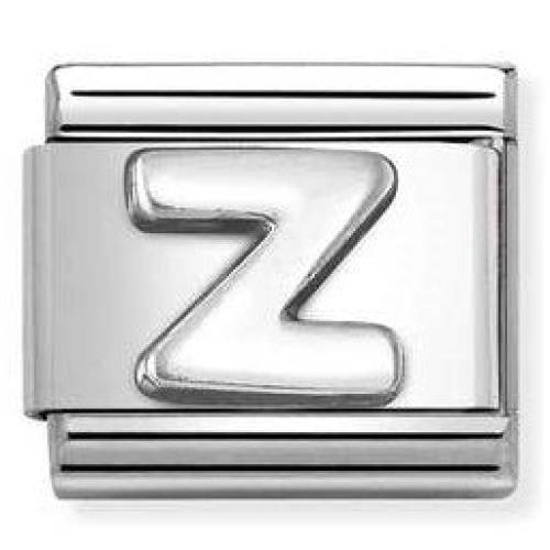 NOMINATION CLASSIC LETTER S/STEEL. 925 SILVER Z 330113-26 - 0