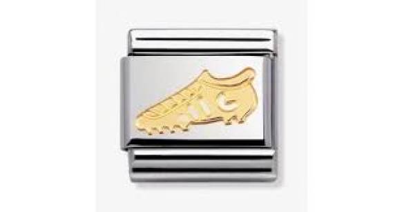 Nomination Classic Link Gold Football Boot Charm 030106-04 - 0