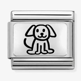 Nomination CLASSIC Oxidised Steel 'Family Dog' Charm 330109/52