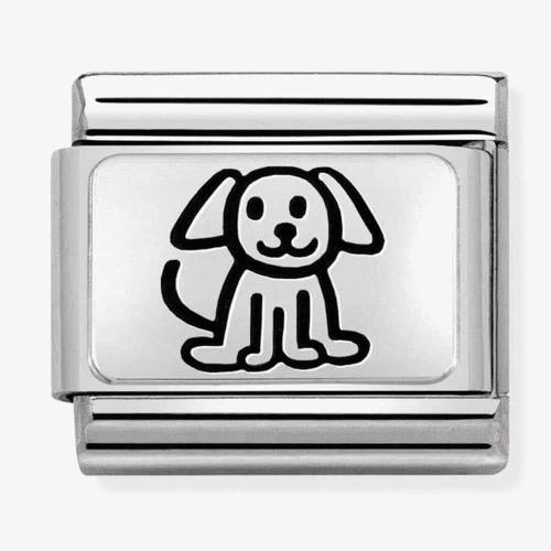 Nomination CLASSIC Oxidised Steel 'Family Dog' Charm 330109/52 - 0